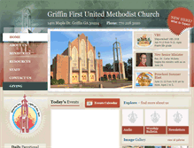 Tablet Screenshot of griffin-fumc.org